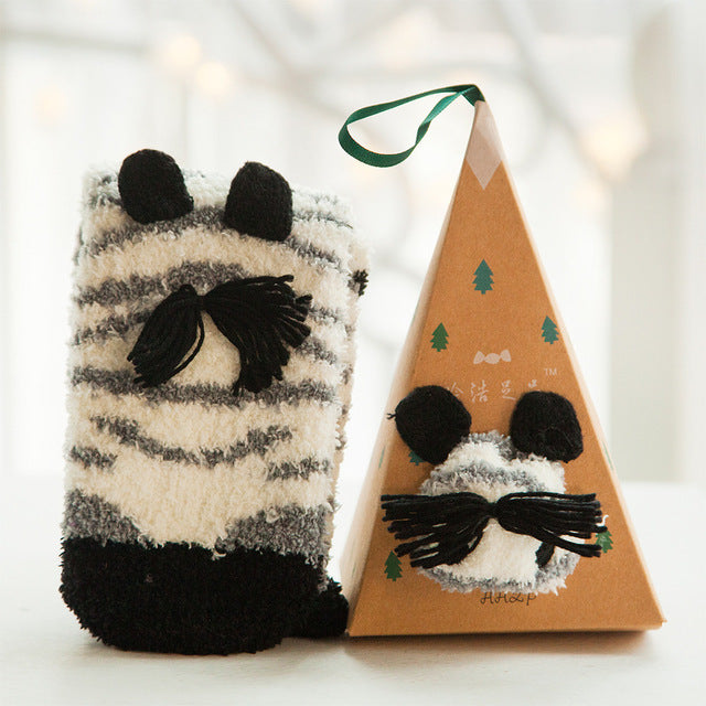 Cute Animal Design Deer Christmas socks