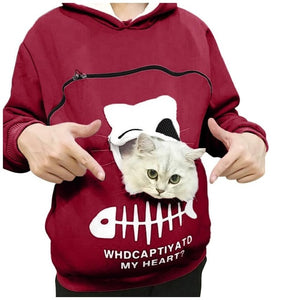 SWEATSHIRT CAT POUCH HOODIE